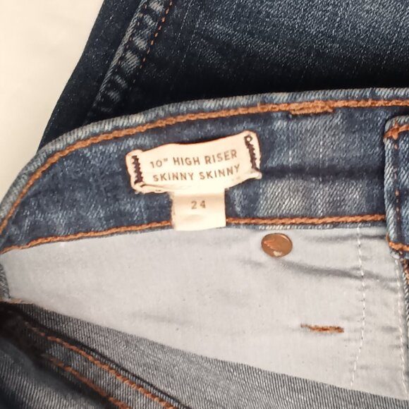 Madewell Jeans Size 24/0 Mid Rise Skinny Leg Medium Wash - Picture 5 of 9